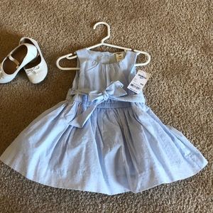 Toddler baby blue dress 18M